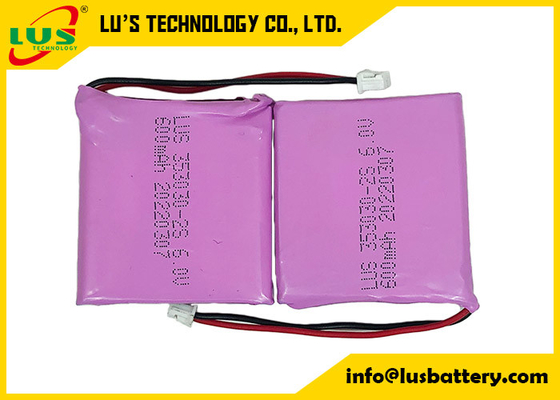 6V LiMnO2-batterijpak 2S 3V CP353030 600mah ultradunne lithium-mangaandioxidebatterij