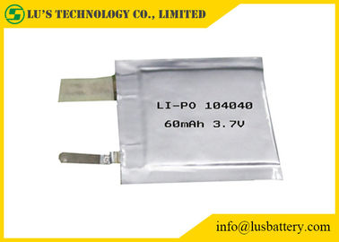Van het het Lithiumpolymeer van LP104040 3.7V 60mah de kleine van het de Batterijcelpl104040 lithium ionenbatterijen 3.7v 60mah voor volgend systeem