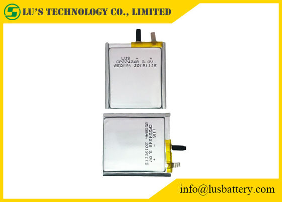 zachte ingepakte batterij Cp224248 850 MAH Ultra Thin Limno 2 Batterij 3.0v