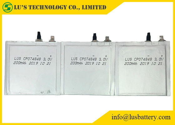 Het Lithiumlimno2 Batterijen 200mah LiMnO2 van CP074848 3.0V voor Identiteitskaart