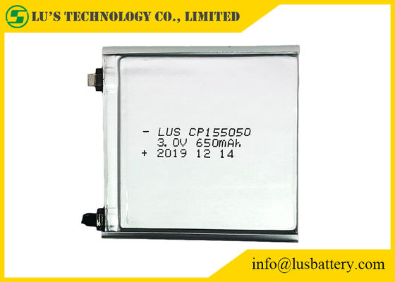 Verdunt de lusjes Eind650mah LiMnO2 Batterij 3v Cp155050 Cel voor SMT-PCB
