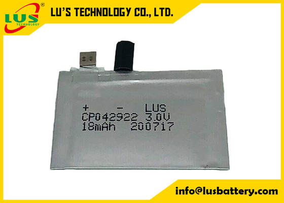 18mAh beschikbare Uiterst dunne Batterij CP042922 3.0V RFID LimnO2 HRL
