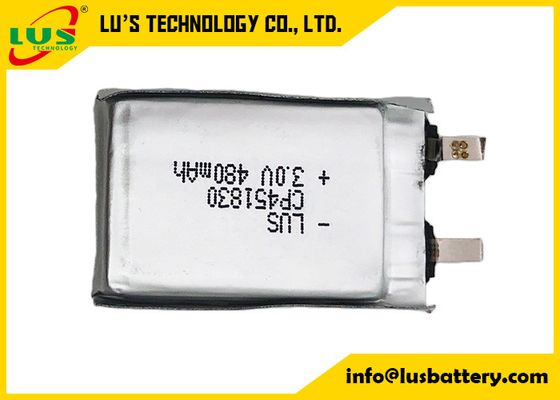 van het de batterijcp451830 niet navulbare polymeer van 3v Li-MnO2 batterij 451830 voor slimme vensters