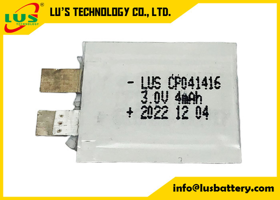 Uiterst dunne Limno2-Batterijcp041416 3v 4mah Document Dunne Batterijdikte 0.4mm