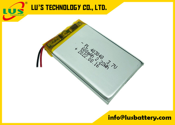 de Batterij van de Batterijlipo van 600mah 3.7v 303450 voor Intelligente Vullingslamp LP403048 LP303065