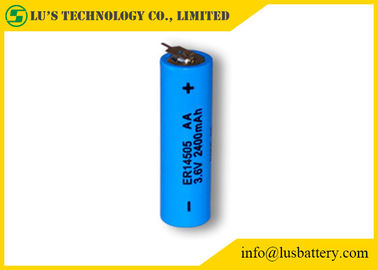 ER14505 grootte aa 3,6 het Lithiumthionyl van V 2.4Ah beschikbare de batterijengrootte aa van de Chloridebatterij 3.6v 2400mah