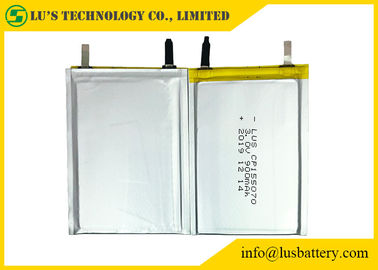 verdunt Non-Rechargeable Batterij Li-MnO2 Cp155070 van 3.0V 900mAh de Dunne Batterijen CP155070 van het Celpak 3v