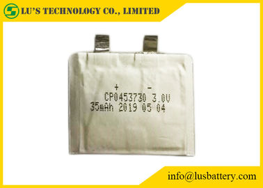 Batterij van het de Batterij kleine lithium van CP0453730 35mah 3V de Uiterst dunne voor Markeringen