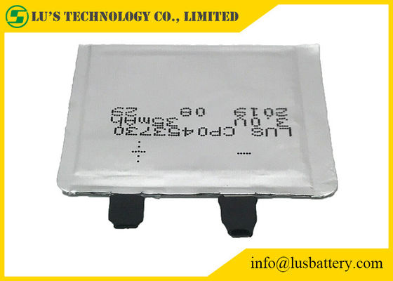 De Batterij van het de Dikte3v 35mah Limno2 Lithium van CP0453730 0.4mm