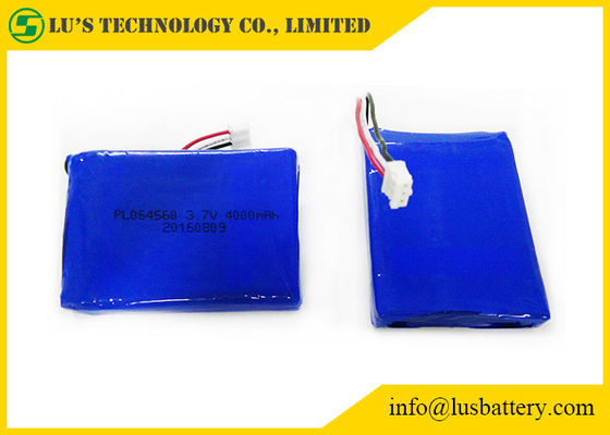 De Batterij van het het Polymeerlithium van LP064560 4000mah 3.7v Li Ion Battery 4ah 1S2P