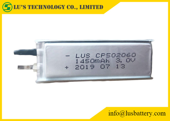 3V de niet Navulbare Flexibele Limno2-Batterij 1450mAh Limno2 verdunt Cel