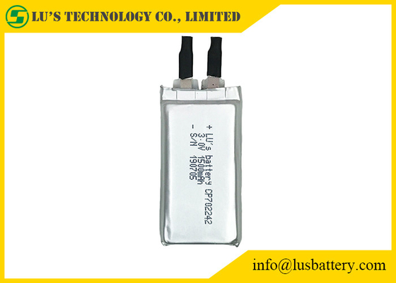 van de Batterijli MnO2 CP702242 RFID van 3.0v 1500mah ultra Slanke Flexibele niet Navulbaar