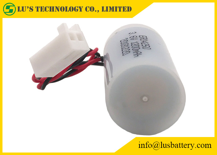 batterijen1/2aa grootte ER14250 3,6 V 1200mah lisocl2 batteirs met plastic geval om Te meten