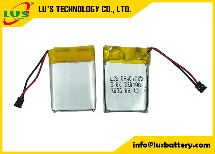 CP401725 dunne Batterij voor Trackable Slim Etiket 3,0 Volt 320 Mah Flexible Lithium Manganese