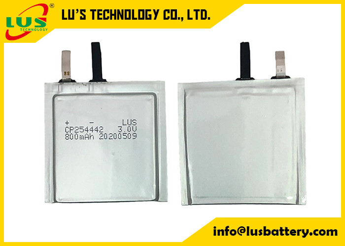 Uiterst dunne de Batterijcp254442 800mah Lipo Batterij van 3.0V LiMnO2 voor RFID-Slotapparaat