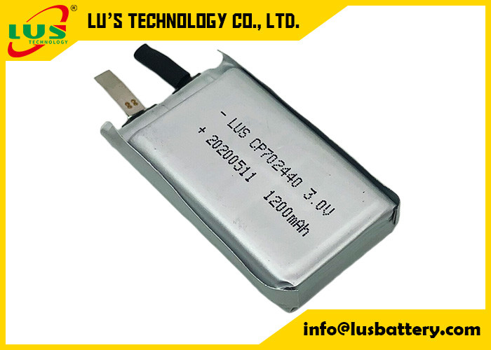 Zachte Uiterst dunne Batterij 1500mah 3 Volt CP702440 voor Elektronische Verslag Volgende Systemen