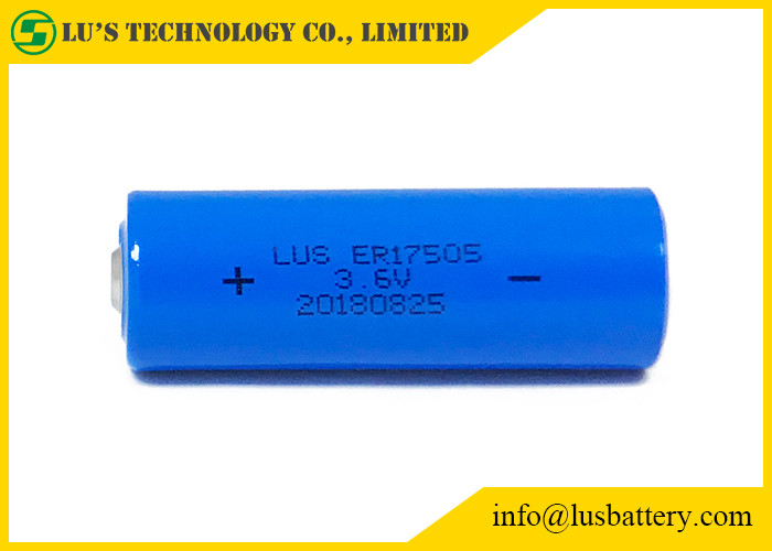 SMT-het Lithiumthionyl van PCB 3400mah Non-rechargeable Batterij van de Chloridebatterij ER17505 3.6V Bobbin Structure 3.4Ah