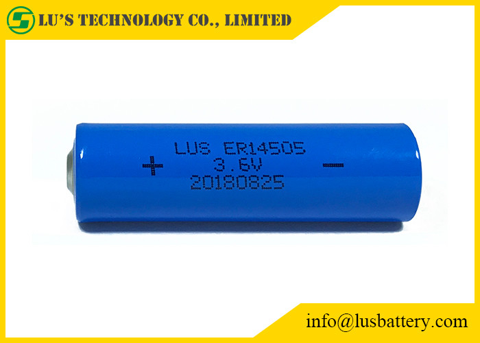 Spiraalvormige Thionyl van het de Batterij2400mah Lithium van het Celer14505 aa 3,6 V Lithium Chloridebatterij