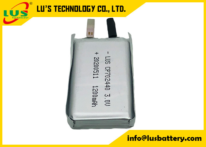 De Batterij Uiterst dunne Cel 3.0V 1500mAh van CP702440 LiMnO2 voor Draagbaar het Luisteren Apparaat