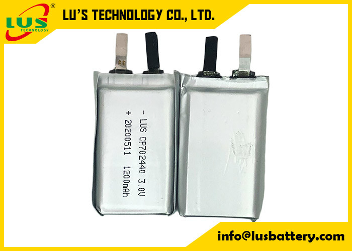 De Batterij Uiterst dunne Cel 3.0V 1500mAh van CP702440 LiMnO2 voor Draagbaar het Luisteren Apparaat