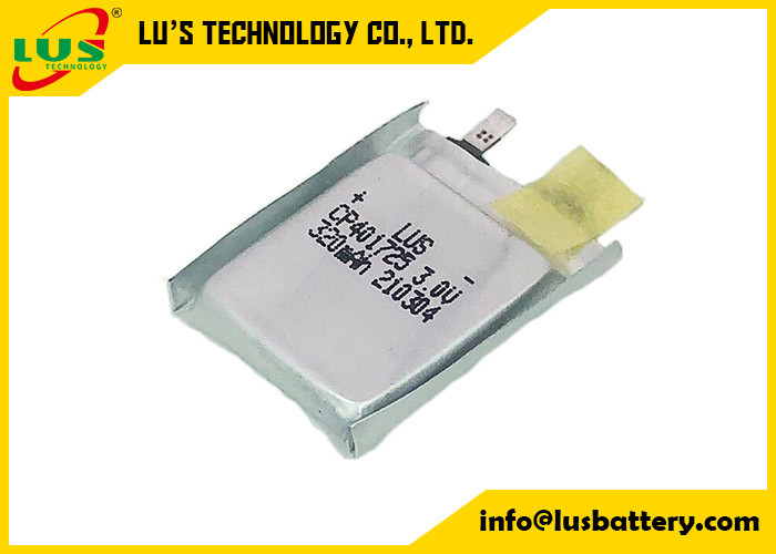 GPS-van het de Batterij3.0v CP401725 Lithium van de Zakcel LiMnO2 het Polymeerbatterij voor PCB-Steun