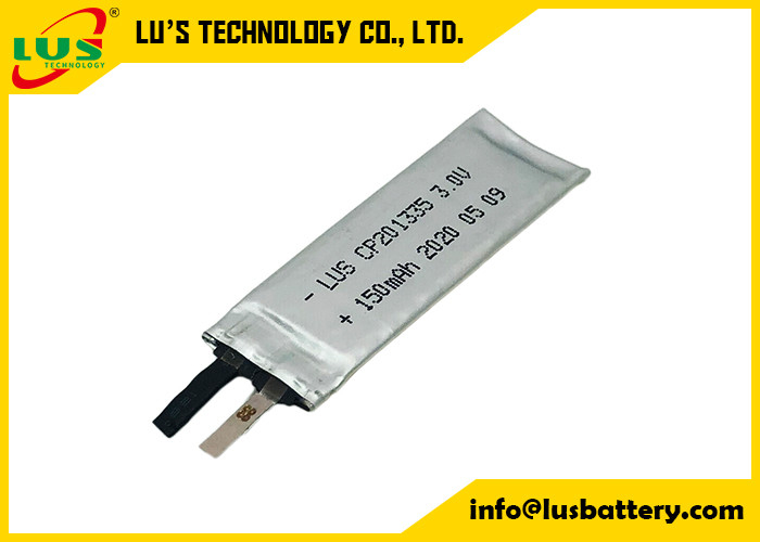 van het Lithiumion battery for hoverboard CP201335 van 3V 150mAh het Smart Watch Flexibele Limno2 Cellen