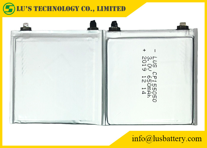 3 volt420mah Uiterst dunne Cel Cp105050 1.0mm Li Mno 2 Dunne Batterij 105050 3V