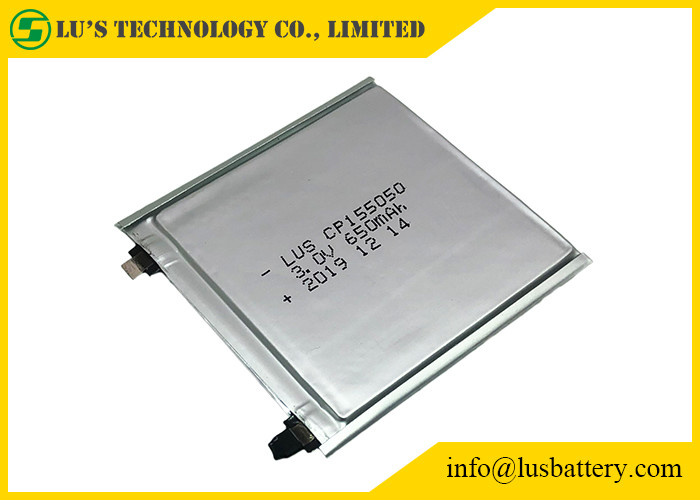 3 volt420mah Uiterst dunne Cel Cp105050 1.0mm Li Mno 2 Dunne Batterij 105050 3V