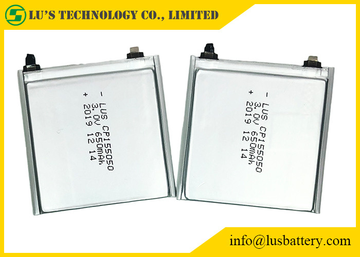 3 volt420mah Uiterst dunne Cel Cp105050 1.0mm Li Mno 2 Dunne Batterij 105050 3V