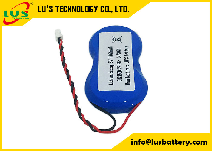 Batterijtype IMOS van CR2450-2P 3V 1200mah 1p2-a1 de Batterijen van het Lithiummetaal