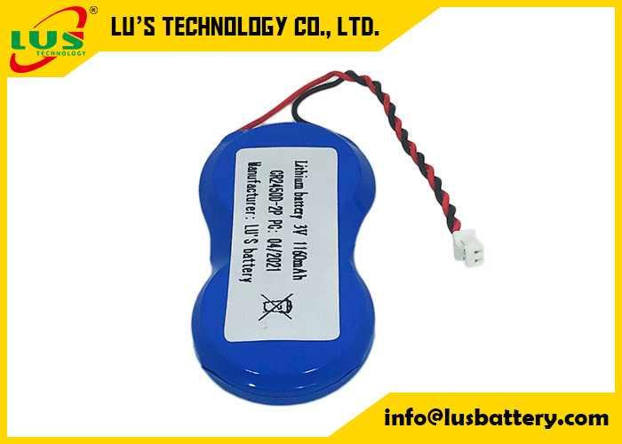 Batterijtype IMOS van CR2450-2P 3V 1200mah 1p2-a1 de Batterijen van het Lithiummetaal
