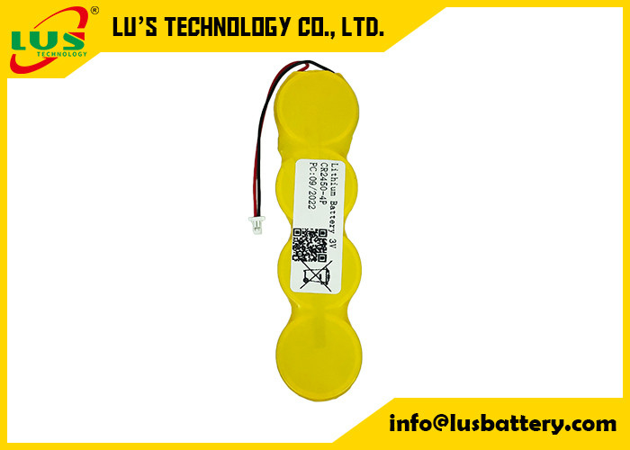 OEM 3V van het de Batterij2400mah CR2450 4P Muntstuk van de Lithiumknoop de Celimos Batterij 1p2-a1