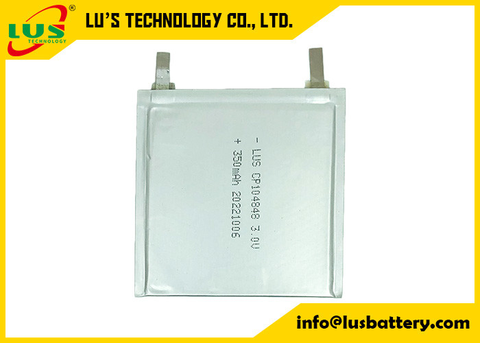 De lichtgewicht Primaire Flexibele Dunne Cel CP104848 van Lithiumbatterijen 3.0V voor Facturatiesysteem