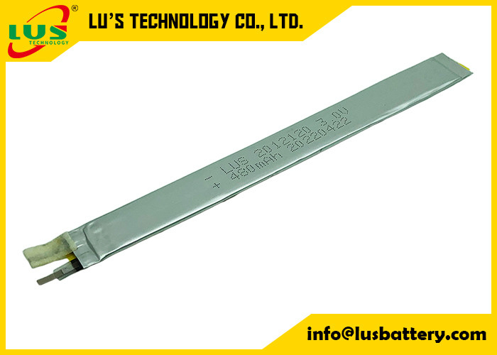 Batterij van de Batterij3v 480mah de Vlakke Li MnO2 van CP2012120 Lipo voor Elektronische Plank Lables
