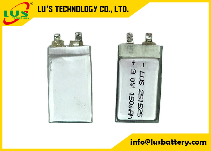 CP251525 hoge PTC van de de Zakcel van Rate Battery 3.0v 150mah Limno2 Veiligheid voor Kaarttoepassingen