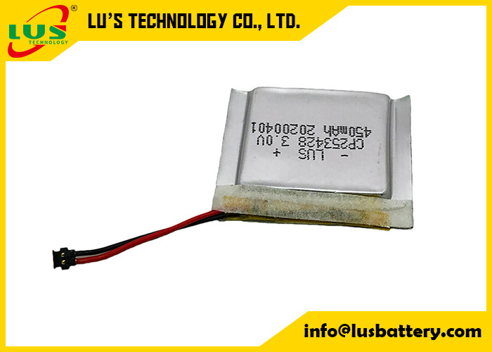 De aangepaste Limno2-Batterij CP253428 3,0 Volt 450mah Primair Li Battery For Tag van de Zakcel