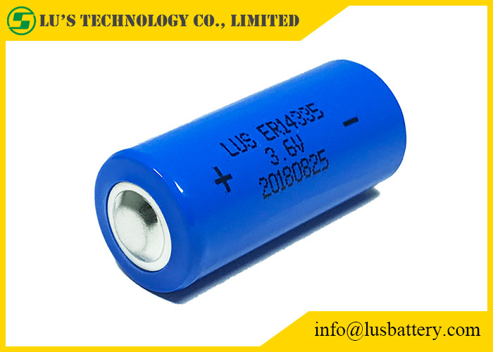 Lithium 3,6 van 2/3AA ER14335 V-Thionyl van het Batterij1.65ah Lithium Chloridecel voor Rookalarm