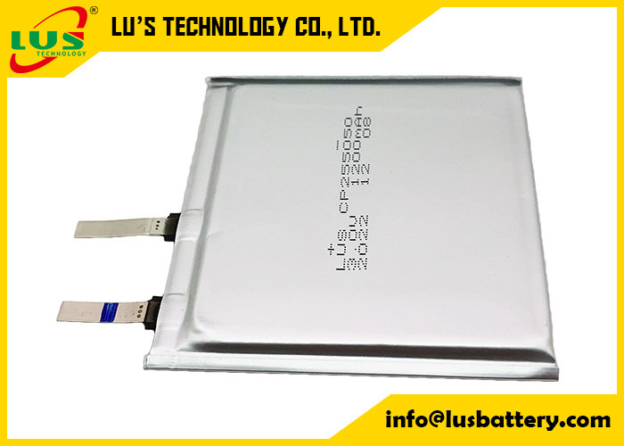 CP255050 3.0V 1200mAh verdunt de Batterij van het de Batterijpolymeer LiMnO2 van het Filmlithium voor Medische apparaten