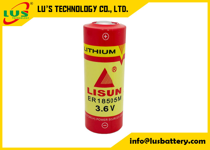 De spiraalvormige van de Batterij3.6v 3600mAh Li SOCl2 van het Type Primaire Lithium Batterij ER18505M uhr-ER18505