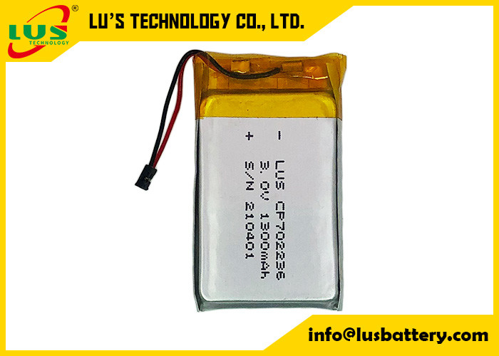CP702236 uiterst dunne Batterij1300mah Flexibele Limno2 Batterij 3.0V voor IOT-Oplossing