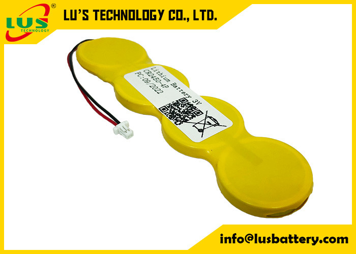 Van de het Lithiumknoop van CR2450 2400mah 3v van het de Batterijenmuntstuk de Celpak voor Infolabels