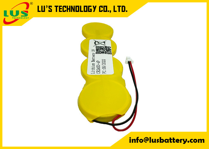 Van de het Lithiumknoop van CR2450 2400mah 3v van het de Batterijenmuntstuk de Celpak voor Infolabels