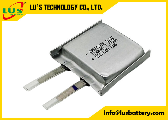 De primaire Batterij Li-MnO2 550 van de Lithiumbatterij CP502525 3v Mah Lithium Battery Non-Rechargeable Battery voor Elektronisch Stuk speelgoed
