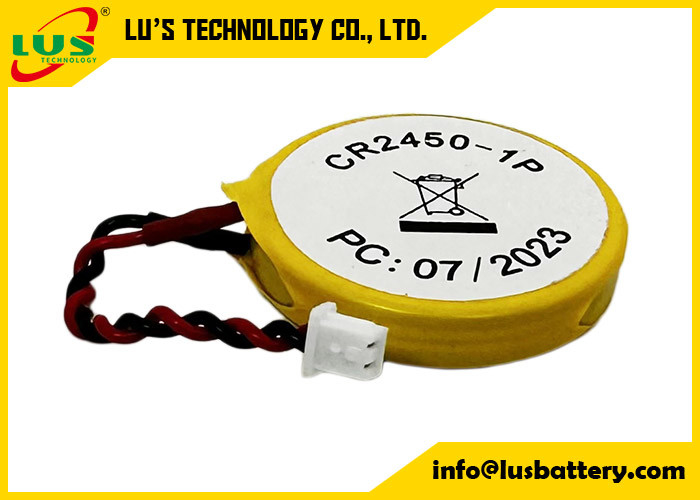 CR2450 de batterijencmos Cr2450 1p 2p 3p van het lithiummuntstuk het Pak van de Lithiumbatterij met Draden en Schakelaar