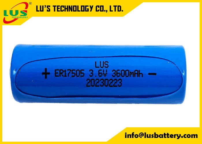 ER17505 Grootte A 3.6V 3.6Ah Niet-oplaadbare batterij 17505 ER17505 Li-SOCl2 cilindrische batterij