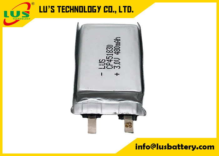 Ultra dikke 480mAh batterij voor massager Primaire lithiumbatterijen 3V zachte batterij 480mAh CP451830 voor E-call systeem
