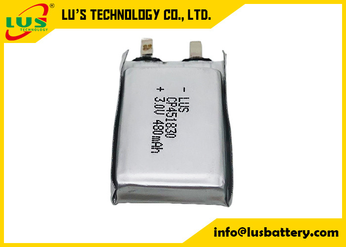 Ultra dikke 480mAh batterij voor massager Primaire lithiumbatterijen 3V zachte batterij 480mAh CP451830 voor E-call systeem