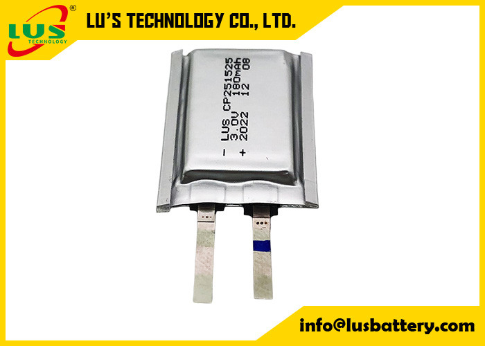 LiMnO2 Ultra Thin Cell 3V CP251525 Batterij 150mah Lithium Manganese Dioxide Cell 3.0 Volt Batterij