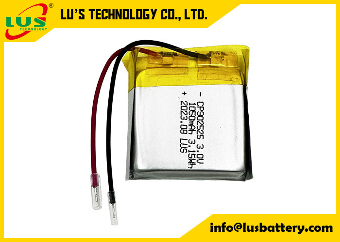 CP902525 Lithium Manganese Dioxide 3V Pouch Battery 3.0v 1050mah CP1002525 Niet-oplaadbare dunne batterijen