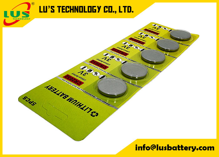 CR2032 Batterij Horlogebatterijen 5 stuks CR2032 Knopcelbatterijen CR 2032 Volts 3 Voor autosleutelloze toegangssystemen